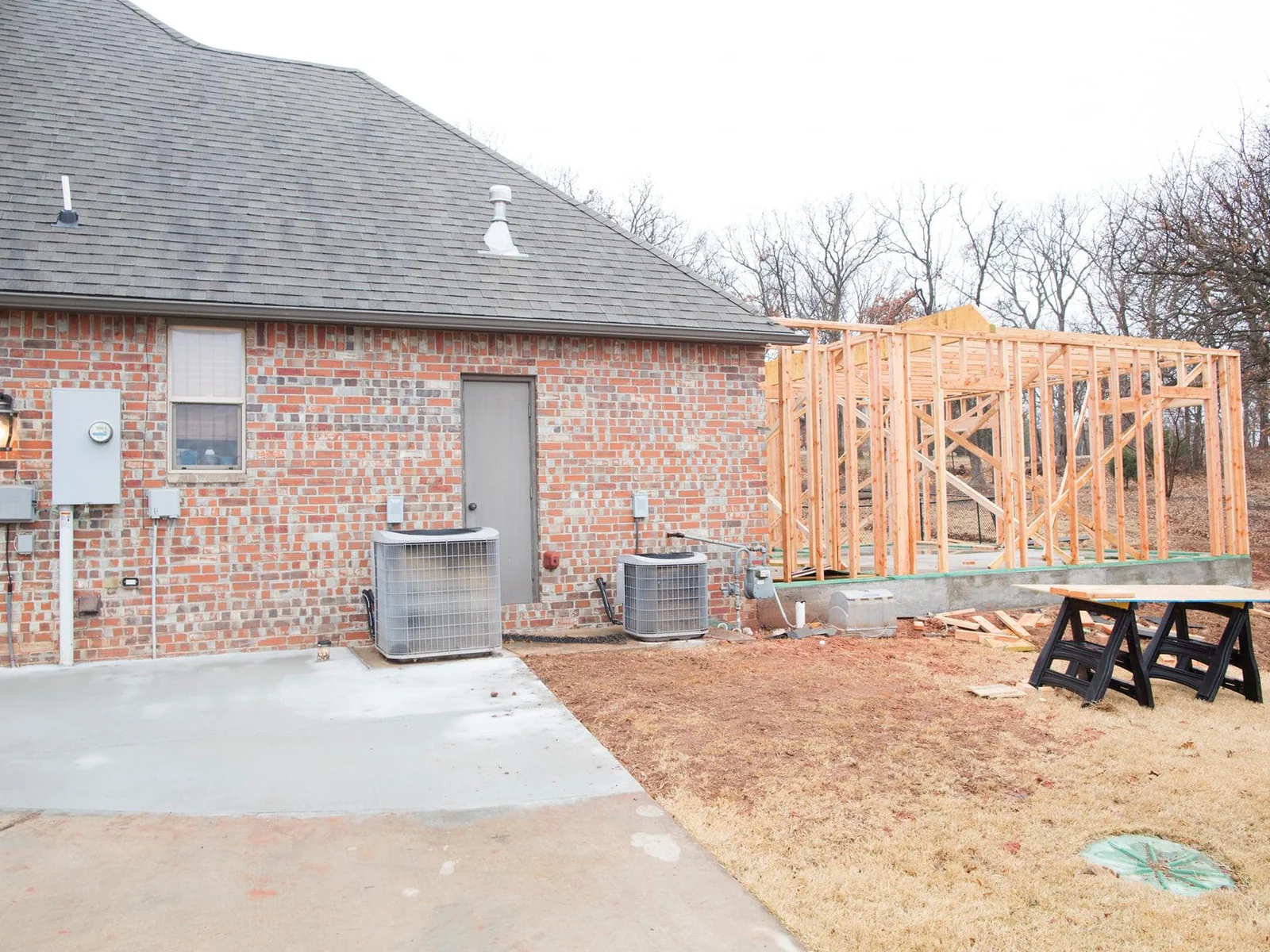Finished home room addition in Edmond by MASB Construction