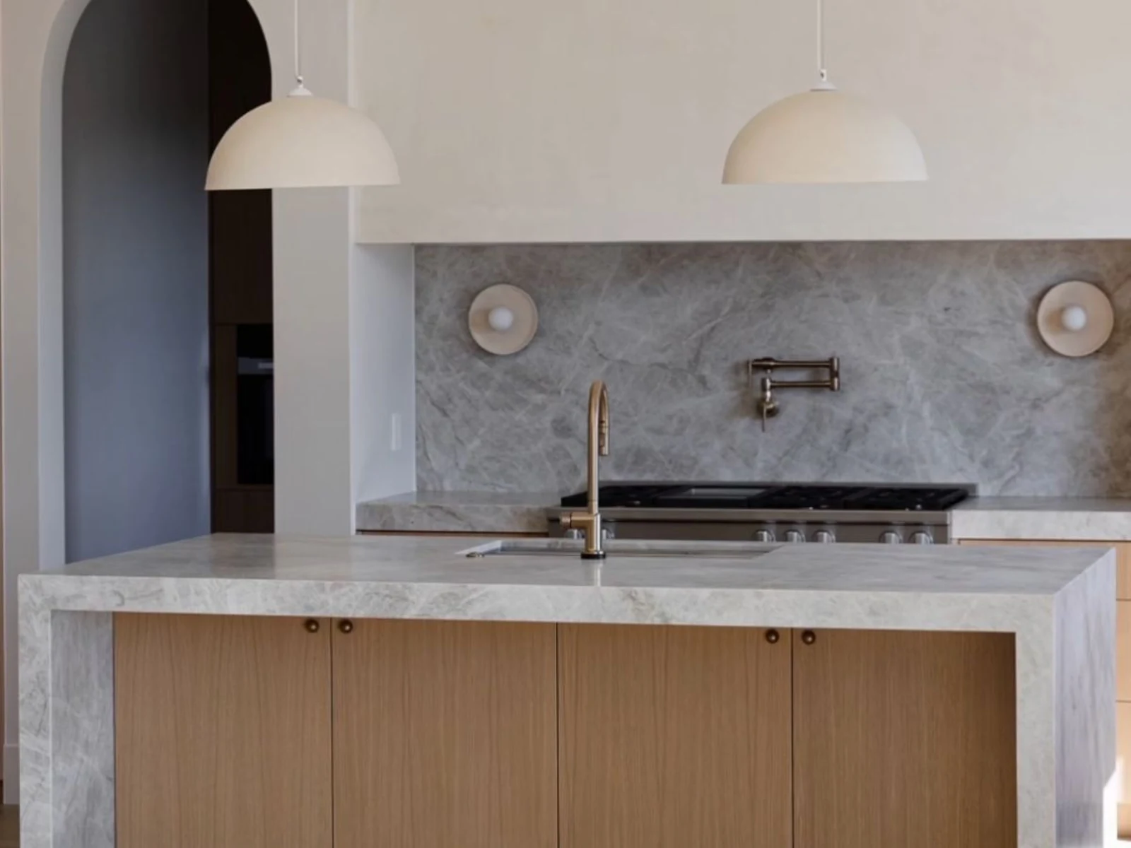 Kitchen flooring and finish work aligned correctly in Moore by MASB Construction