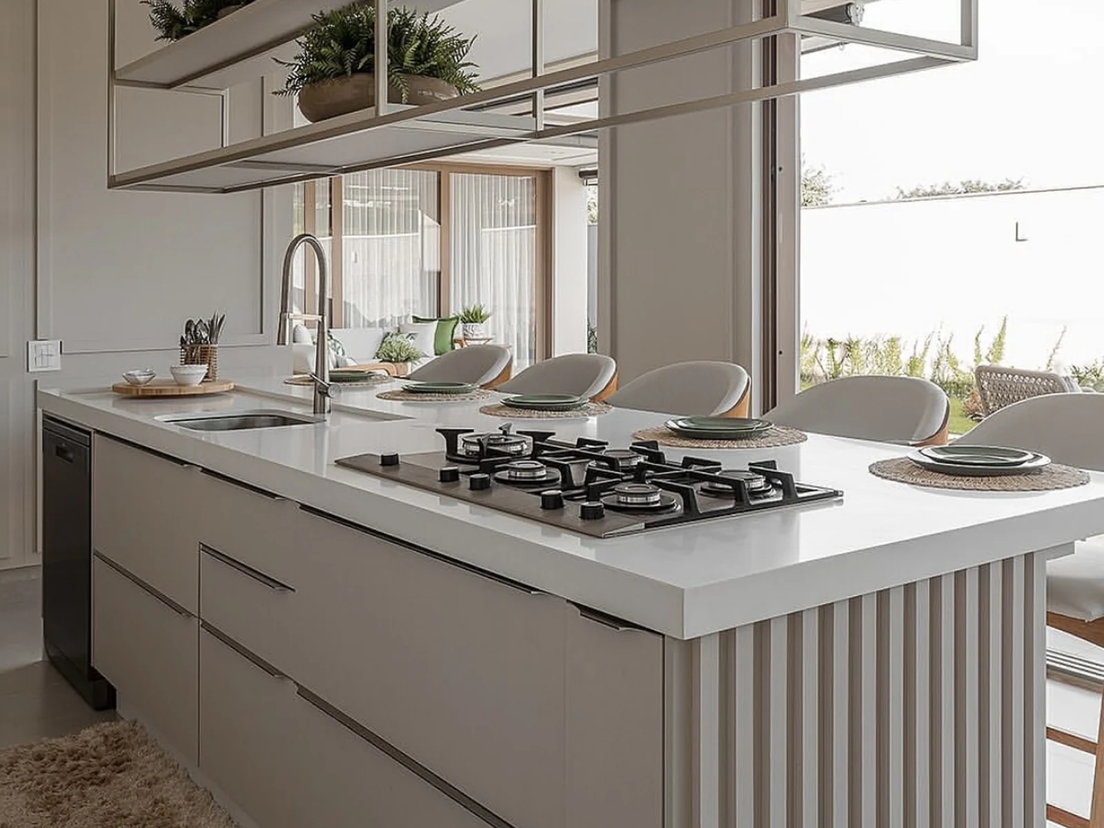 Family kitchen renovation in Mustang by MASB Construction, part of our whole-home remodeling track record