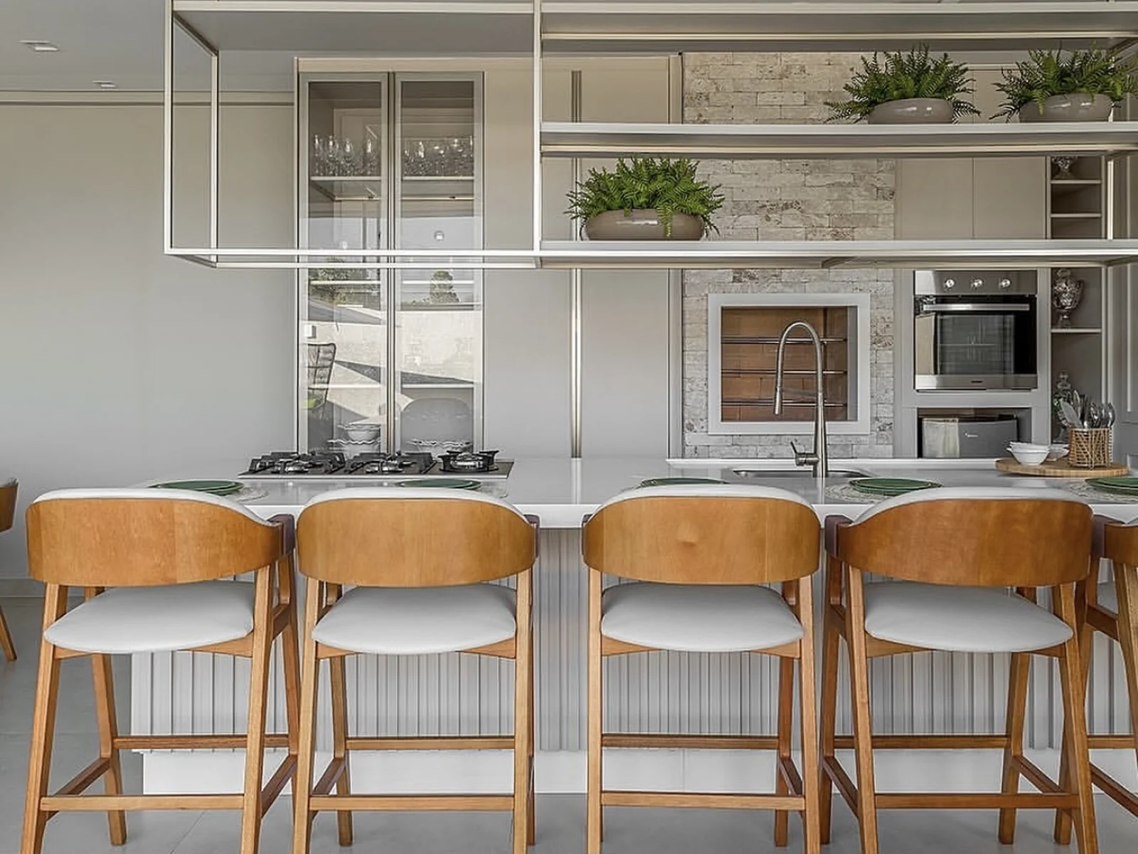 Kitchen layout improvement in a Mustang kitchen remodel by MASB Construction