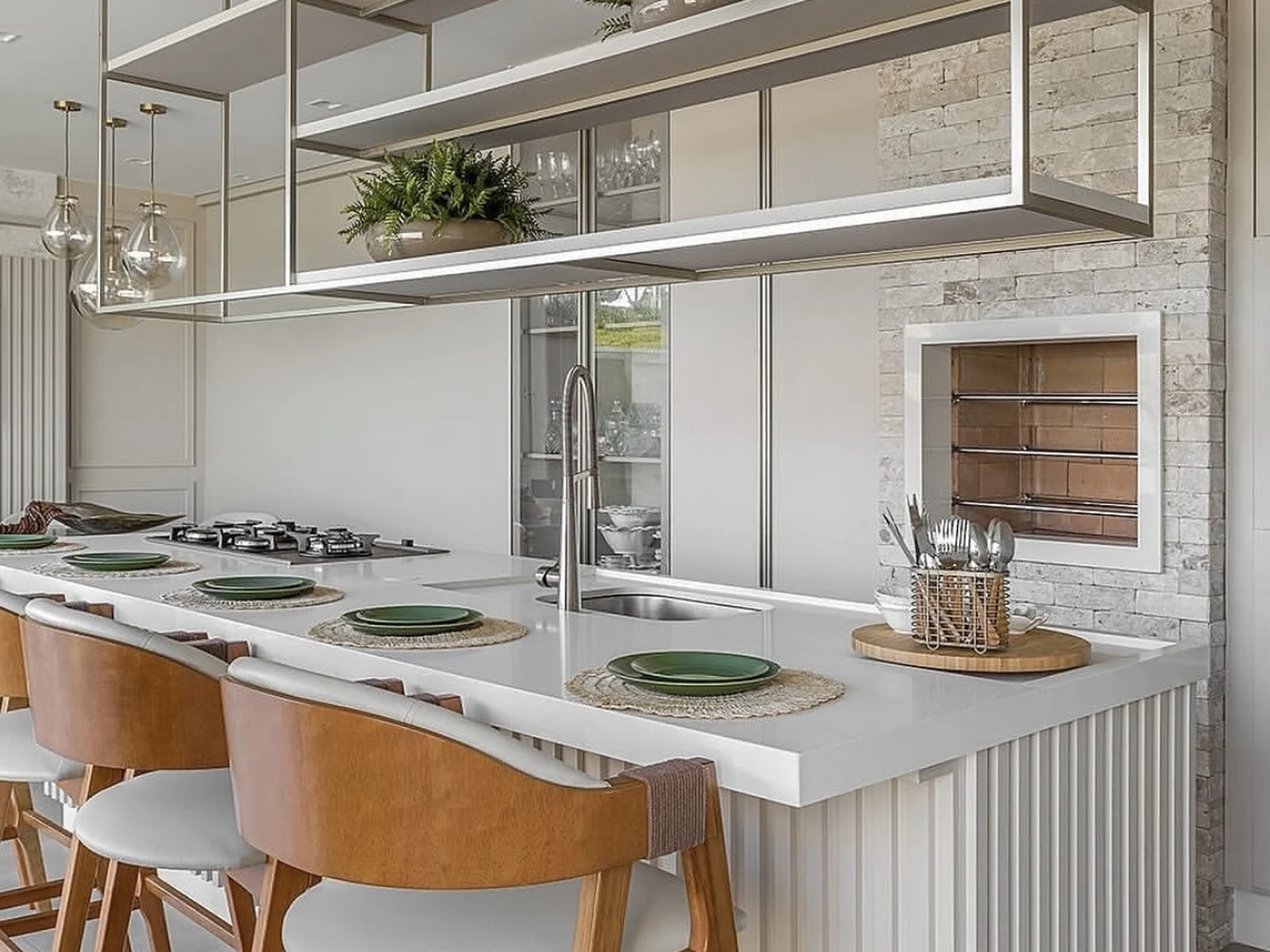 Family kitchen upgrade detail and cabinetry in Mustang by MASB Construction