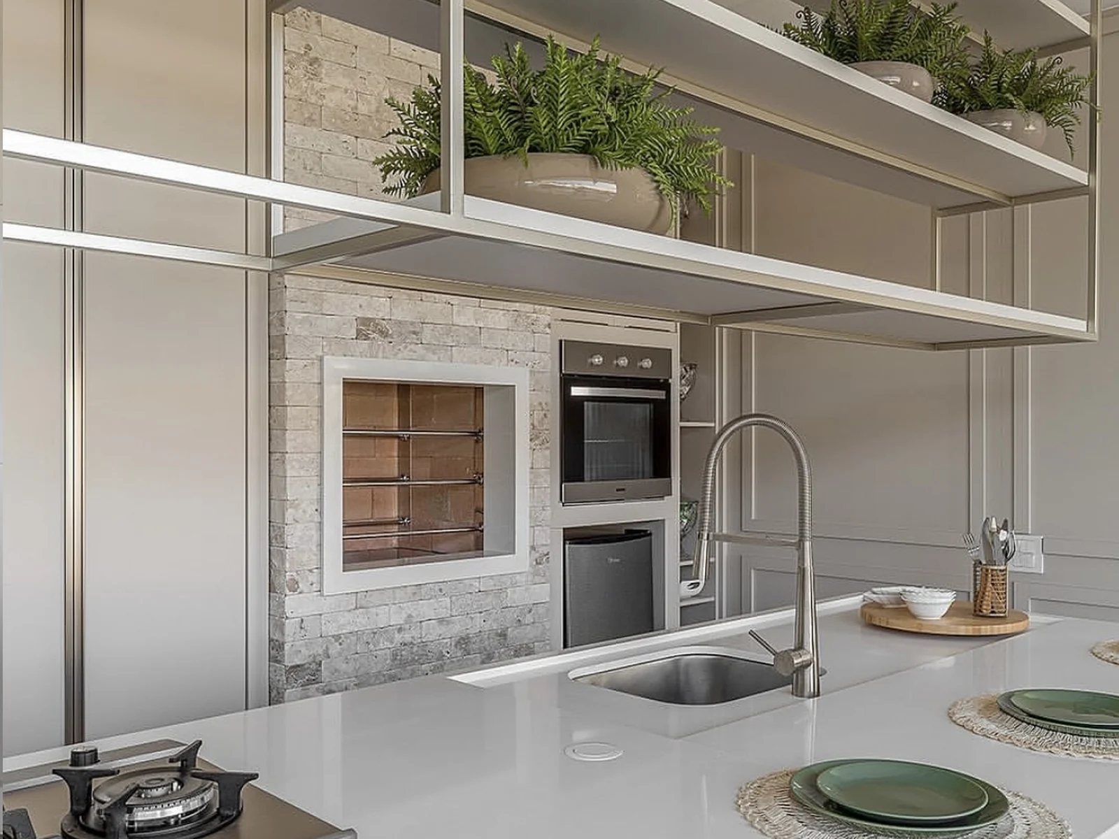 Kitchen renovation craftsmanship and finish work in Mustang by MASB Construction