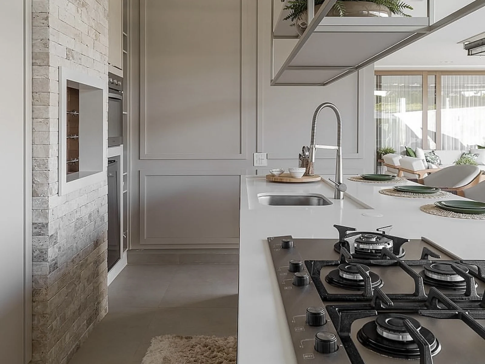 Finished family kitchen renovation in the Oklahoma City metro by MASB Construction