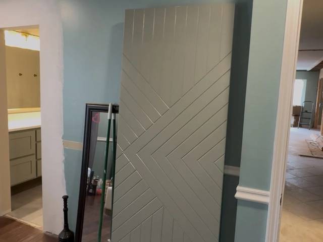 New vanity installation in Bethany bathroom remodel by MASB Construction