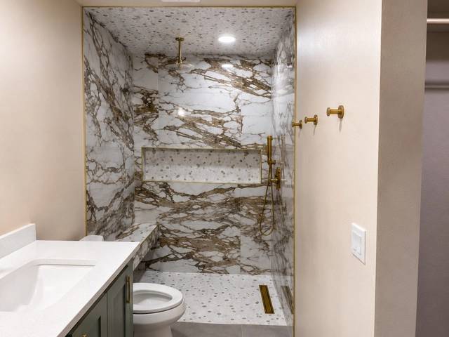 Bathroom makeover craftsmanship in Bethany by MASB Construction