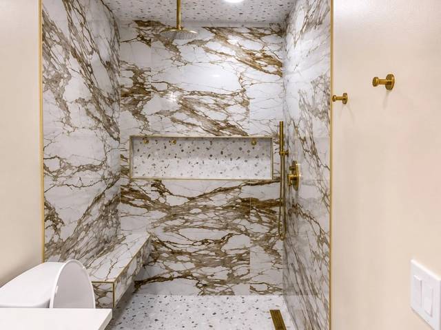 Finished full bathroom makeover in Bethany by MASB Construction