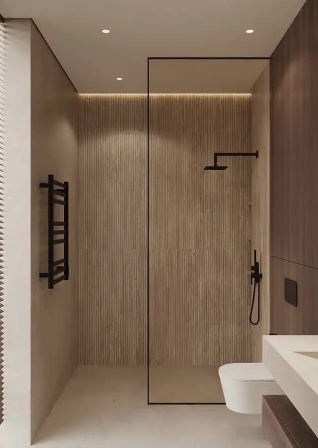 Luxury bathroom remodel in Oklahoma City by MASB Construction