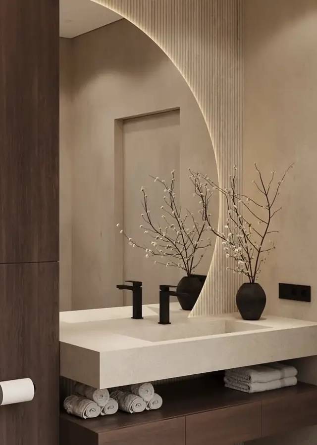 Bathroom lighting and fixture upgrade in Oklahoma City by MASB Construction
