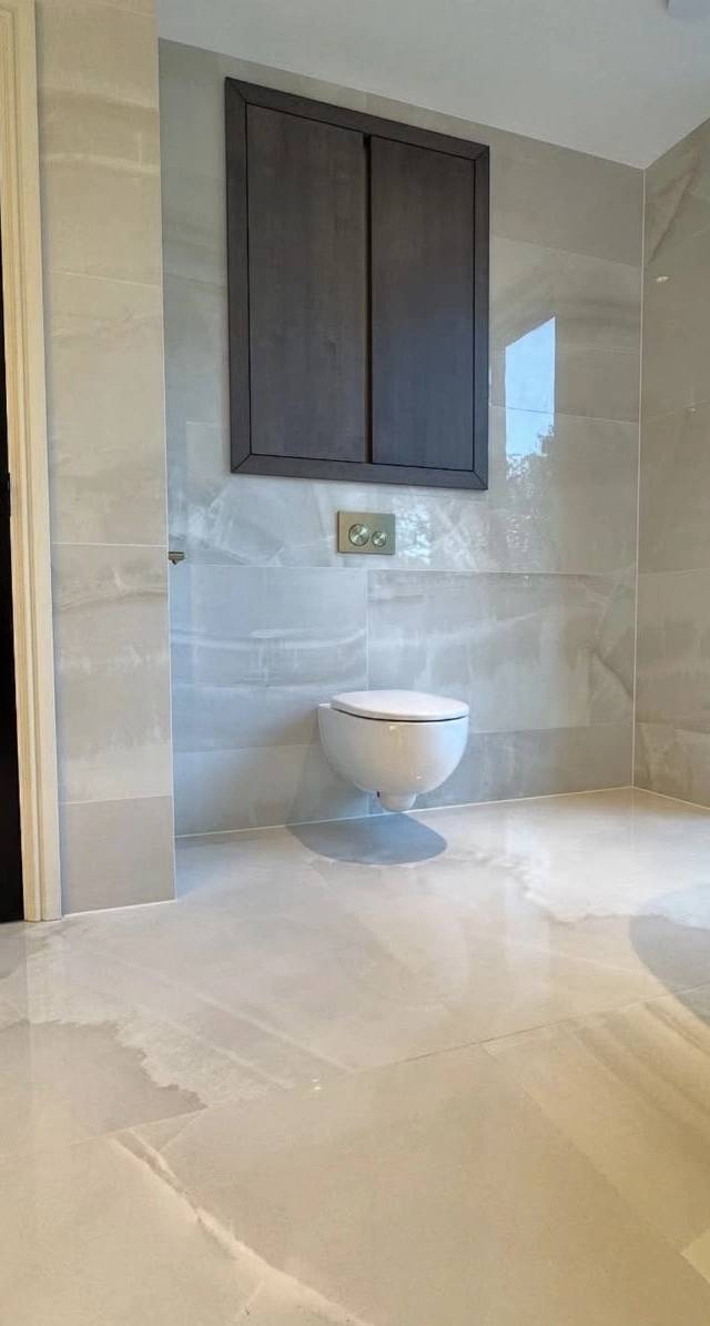 Bathroom vanity and shower remodel in Norman by MASB Construction