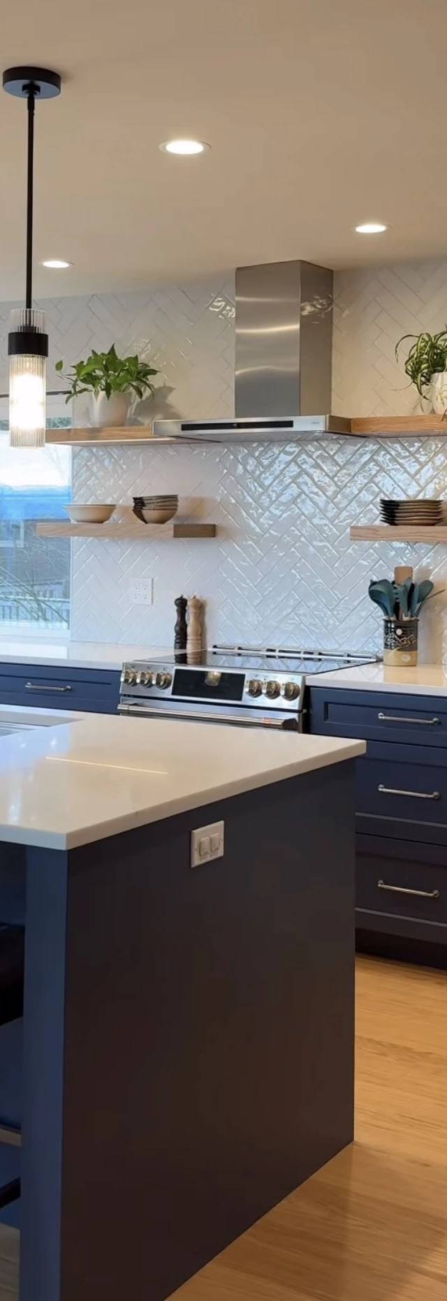 Contemporary kitchen remodel in Midwest City by MASB Construction