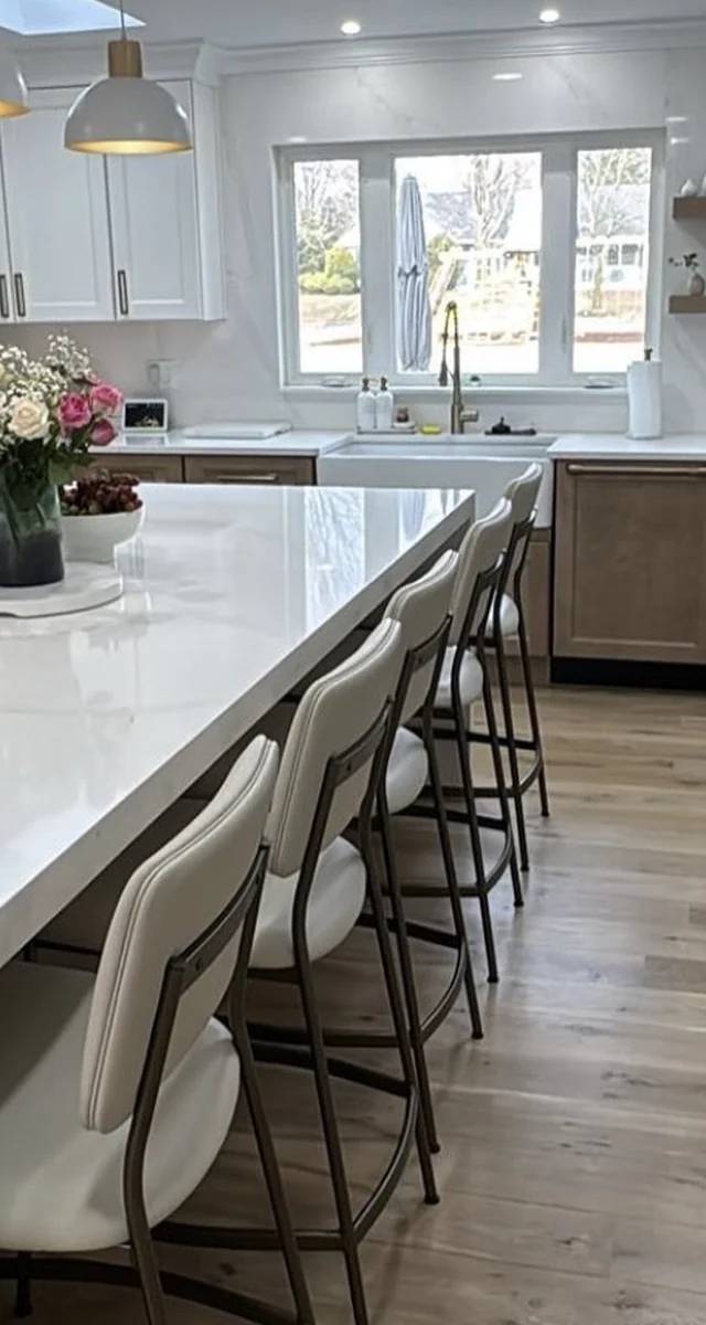 High-end kitchen remodel layout in Yukon by MASB Construction