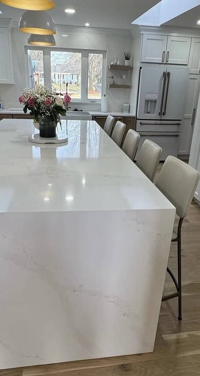 Finished high-end kitchen upgrade in Yukon by MASB Construction