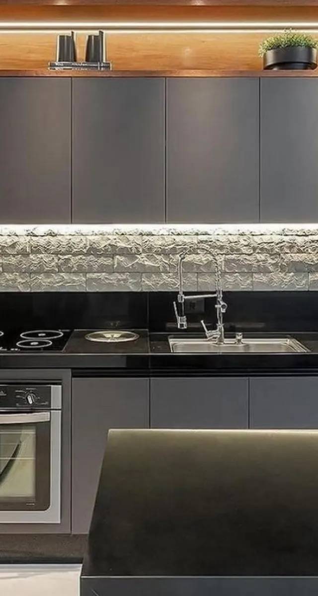 Custom cabinetry and countertops in Edmond kitchen remodel by MASB Construction