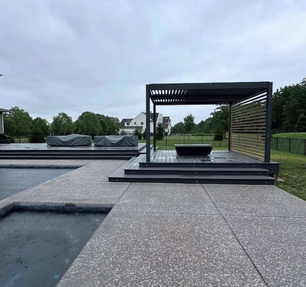 Custom patio, deck, and pergola built by MASB Construction in Norman, Oklahoma
