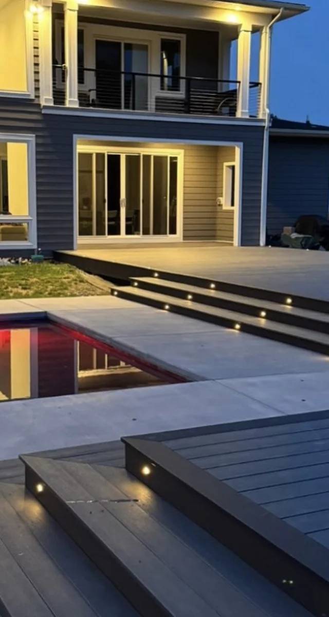 Finished custom patio, deck and pergola build in Norman by MASB Construction